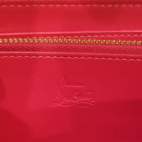 Louboutin Pink Studded Wallet - Picture 4 of 8